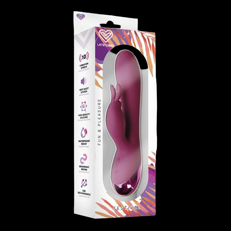 Vibrador Doble con Estimulador Brole